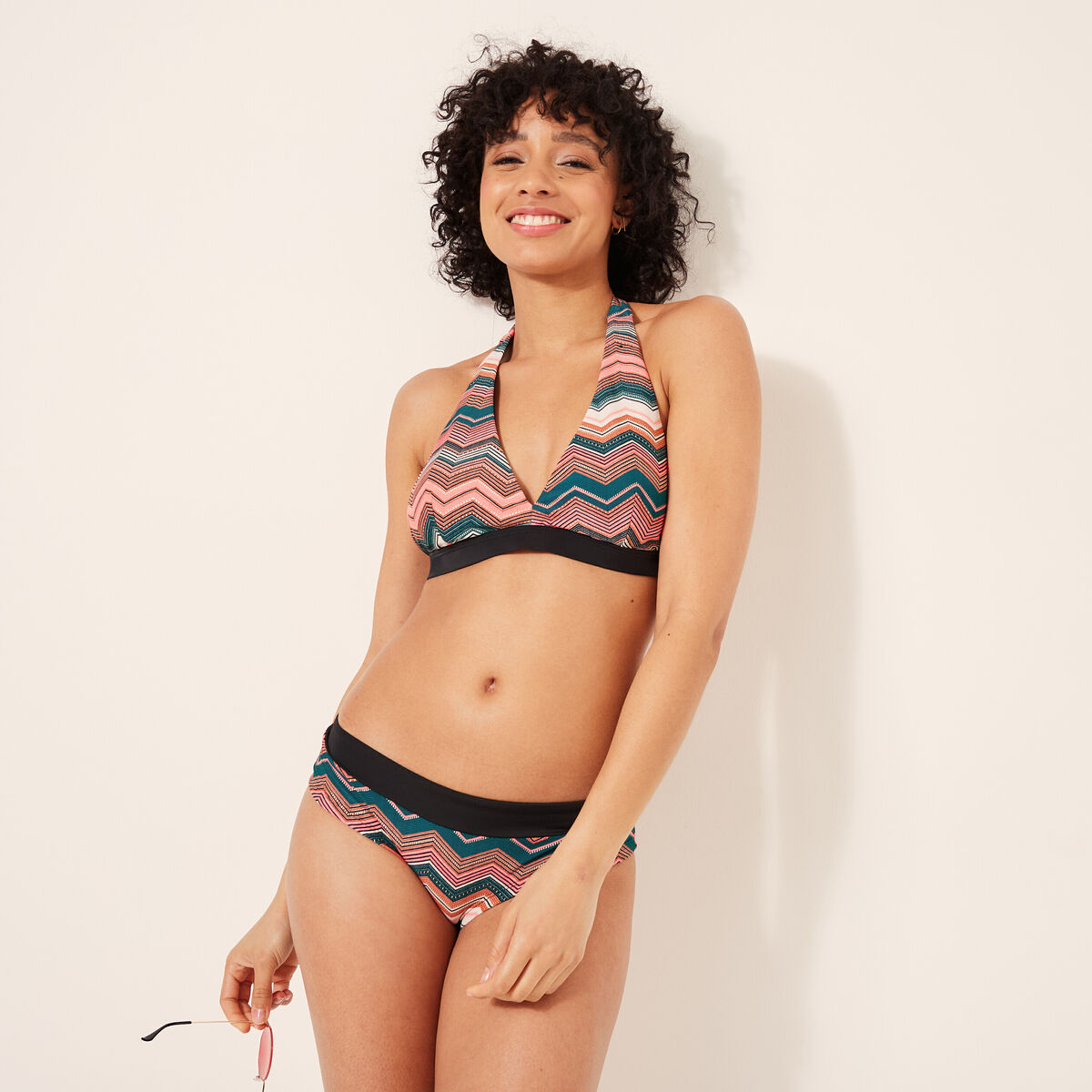 Bas de maillot de bain shorty multicolore femme