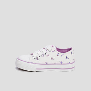 tennis en toile a lacets creeks blanc fille Tennis en toile à lacets Creeks blanc fille