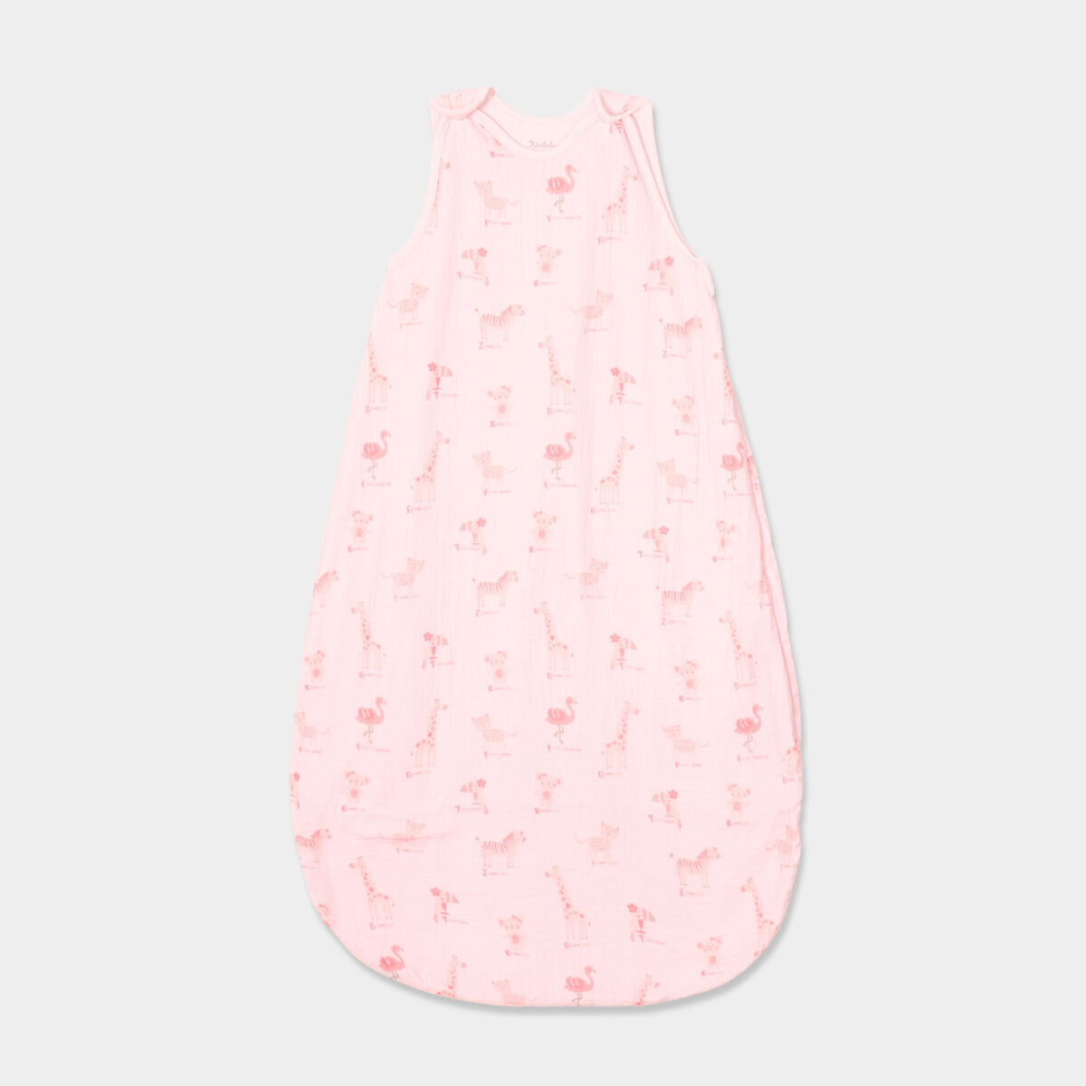 Gigoteuse ajustable gaze de coton TOG 1 rose clair bébé fille
