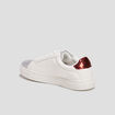 Tennis à lacets blanc femme