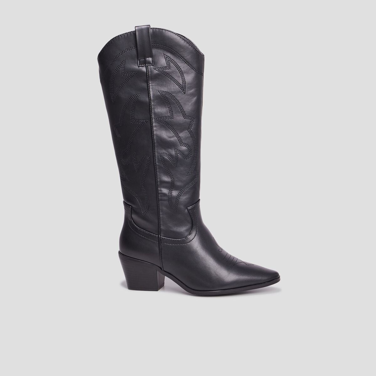Bottes santiags bouts pointus noir femme