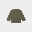 Sweat col rond manches longues coton vert kaki bébé garçon