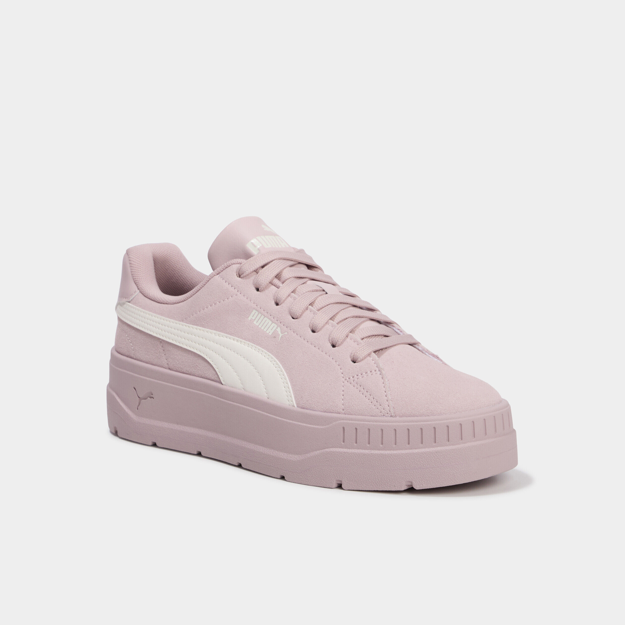 Baskets à lacets Puma Karmen SD rose poudrée femme