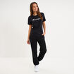 T-shirt manches courtes coton Champion noir femme