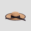 Capeline avec noeud marron femme
