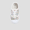 Tennis en toile à lacets multicolore fille