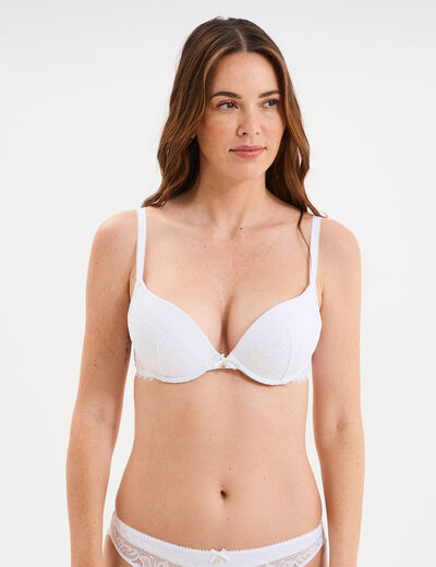 Soutien-gorge push-up paddé blanc femme