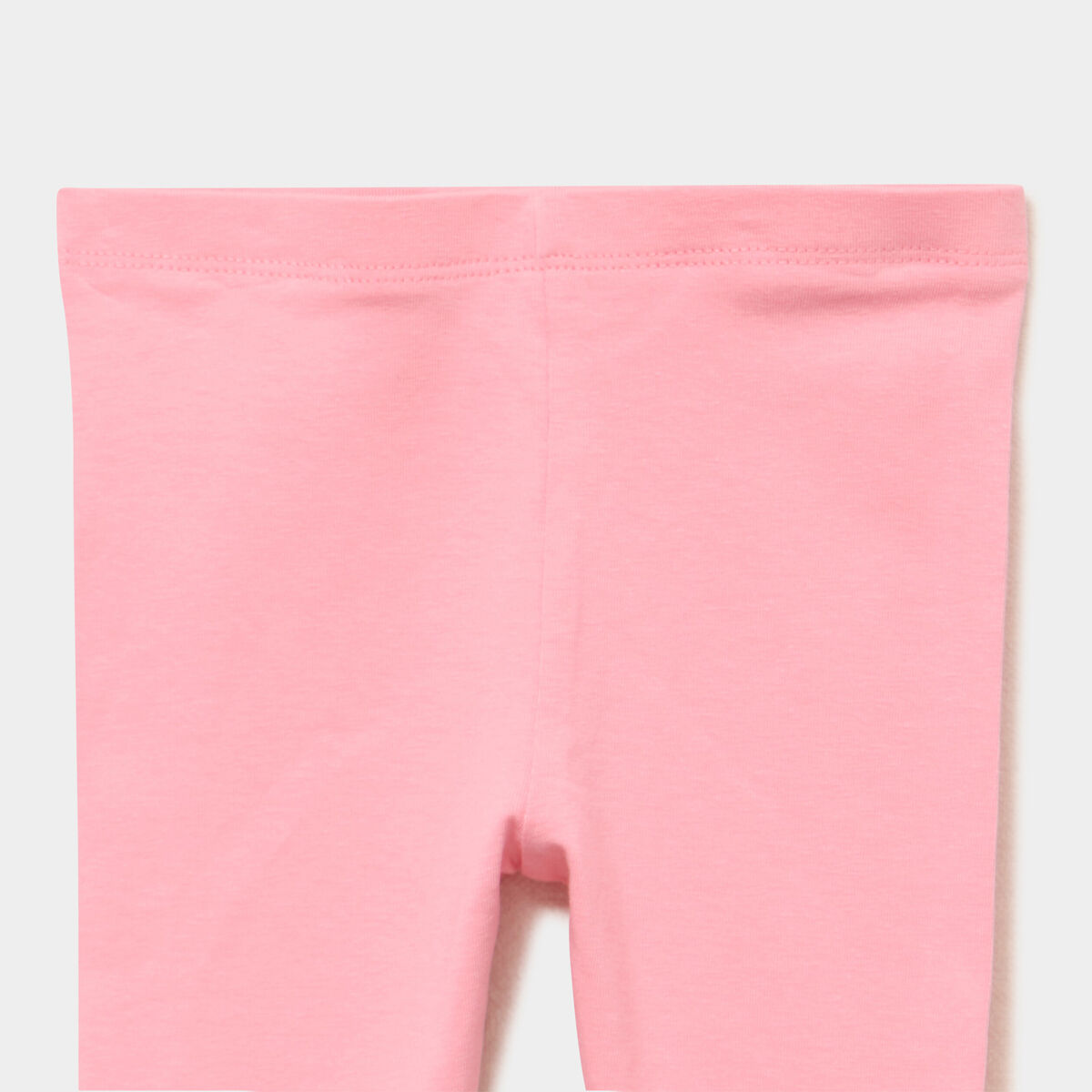 Legging uni en coton rose b&eacute;b&eacute; fille