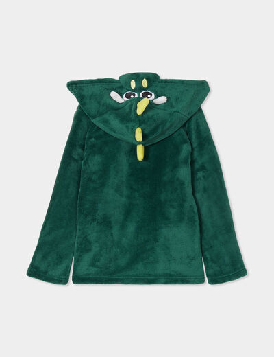 Ensemble pyjama 4 pi&egrave;ces et peluche vert gar&ccedil;on