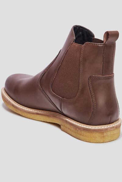 Bottines chelsea en cuir KickHorse marron homme
