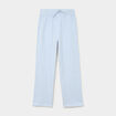 Pantalon de pyjama coton bleu ciel femme