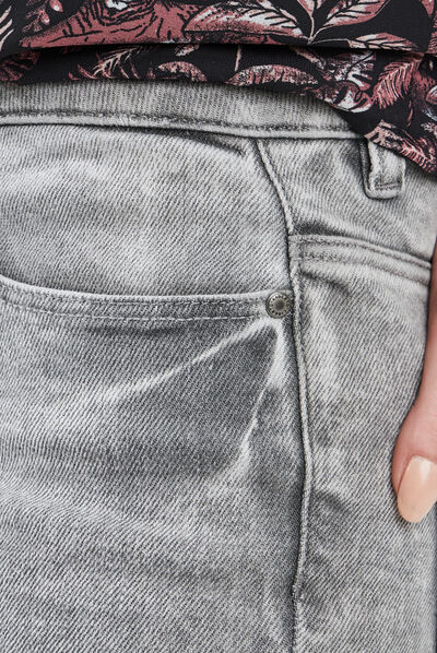 Jeans skinny Liberto denim gris femme