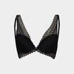Soutien-gorge foulard dentelle noir femme