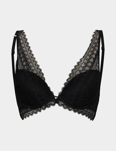 Soutien-gorge foulard dentelle noir femme