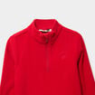 Sweat polaire col camionneur rouge gar&ccedil;on