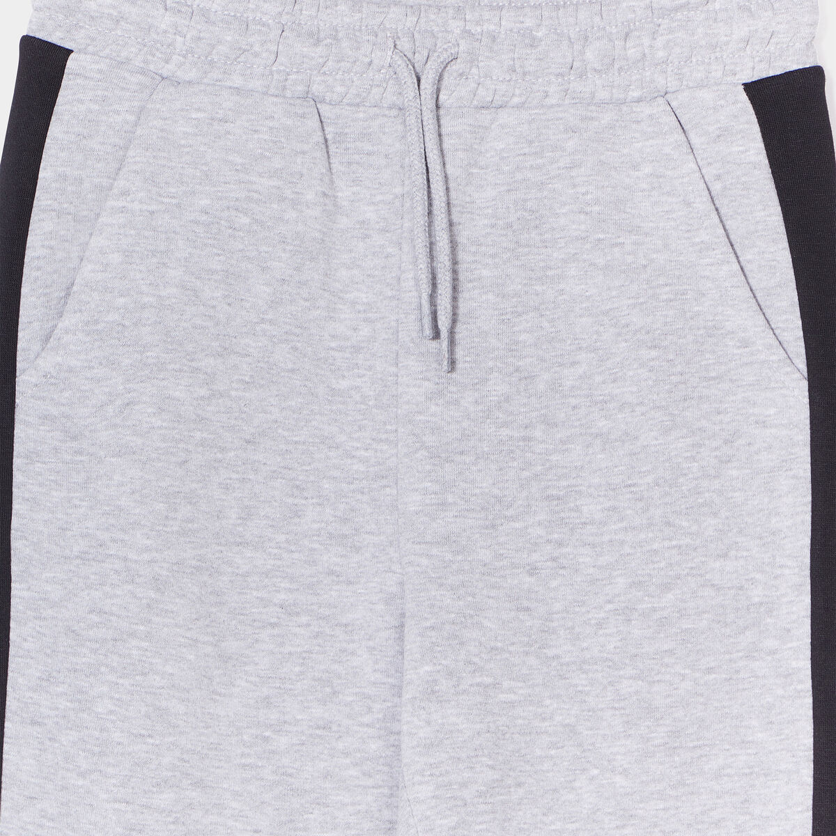 Pantalon jogging molleton gris clair garçon