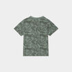 T-shirt col rond manches courtes coton vert pastel b&eacute;b&eacute; gar&ccedil;on