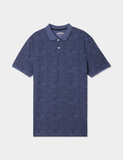 Polo manches courtes Creeks bleu foncé homme