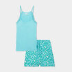 Ensemble pyjama 2 pièces vert femme