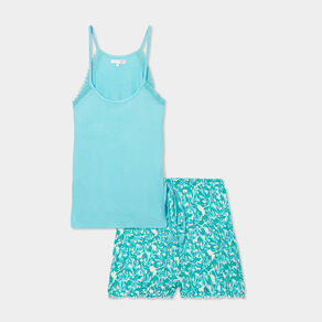 ensemble pyjama 2 pieces vert femme Ensemble pyjama 2 pièces vert femme