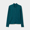 Veste de sport ajust&eacute;e avec fermeture vert canard femme