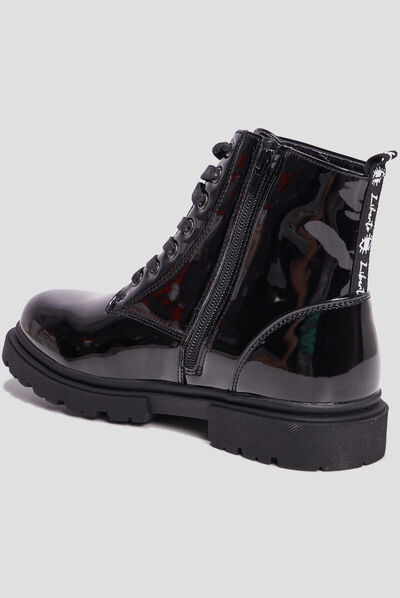 Bottines vernies zippées Liberto noir fille