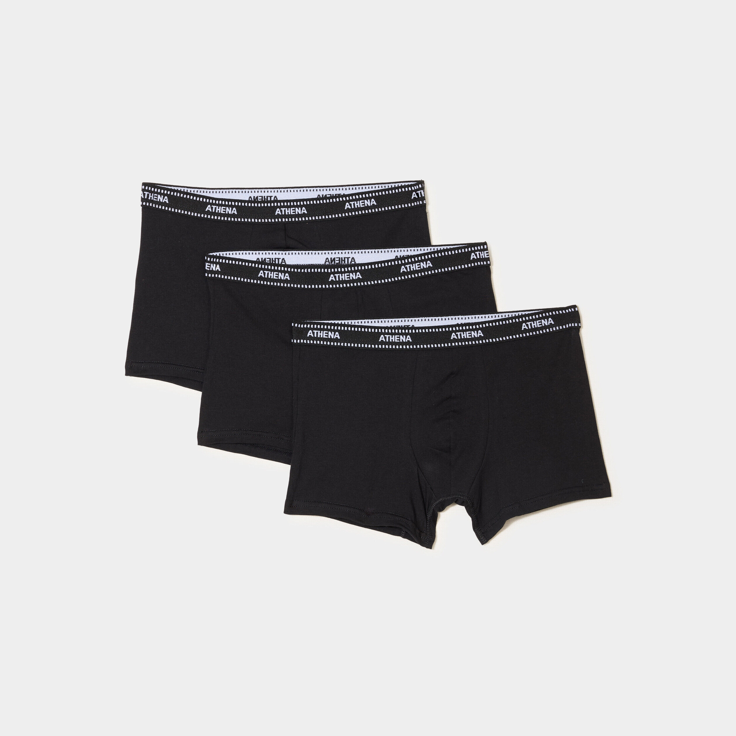 Lot 3 boxers coton majoritaire noir homme