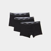 Lot 3 boxers coton majoritaire noir homme