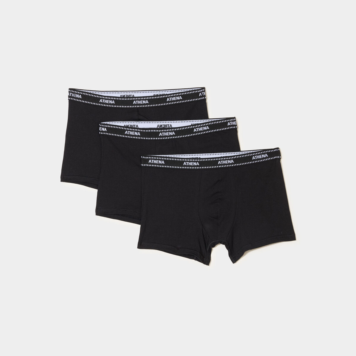 Lot 3 boxers coton majoritaire noir homme