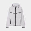 Sweat zippé à capuche Liberto gris homme