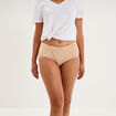 Culotte taille haute beige femme