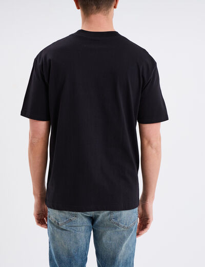 T-shirt manches courtes coton Pink Floyd noir homme