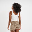 Ensemble pyjama short et débardeur coton beige femme