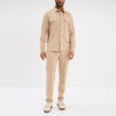 Surchemise manches longues 2 poches beige homme