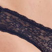 Shorty en dentelle bleu marine femme