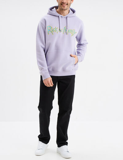 Sweat hoodie à capuche Rick et Morty parme homme