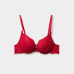 Soutien-gorge maxi push-up dentelle rouge femme