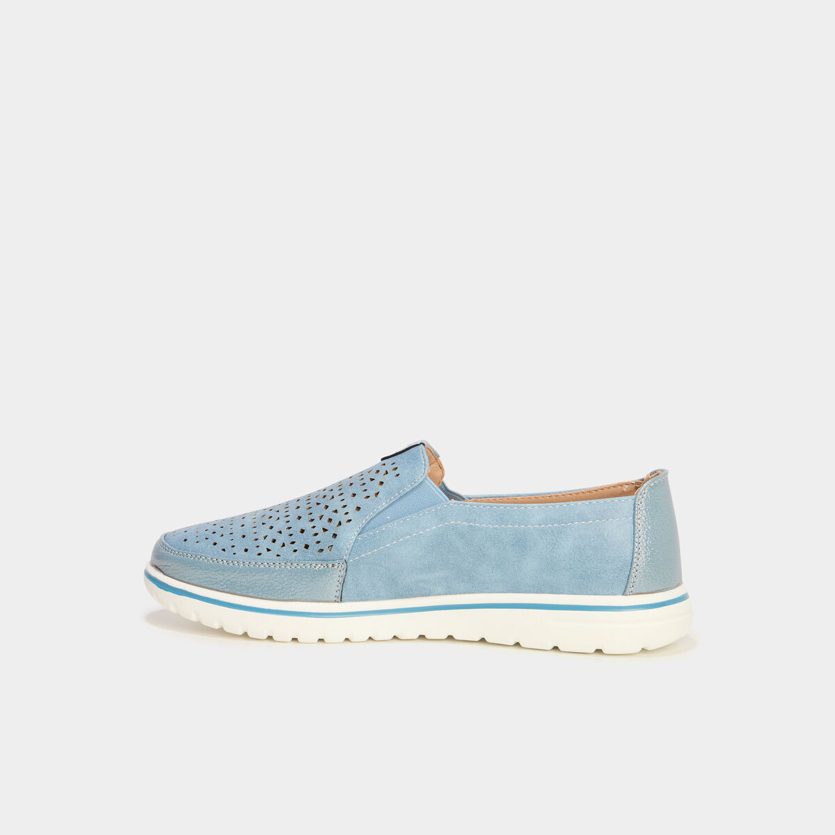 Mocassins pied large Confortissimo bleu marine femme