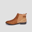 Bottines chelsea avec boucles marron femme