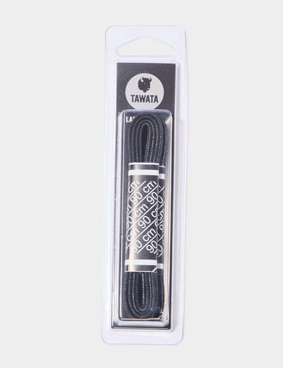 Lot 2 lacets fins 90 cm noir mixte