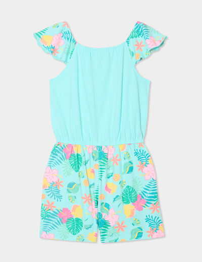 Combishort sans manches coton Vaiana multicolore fille