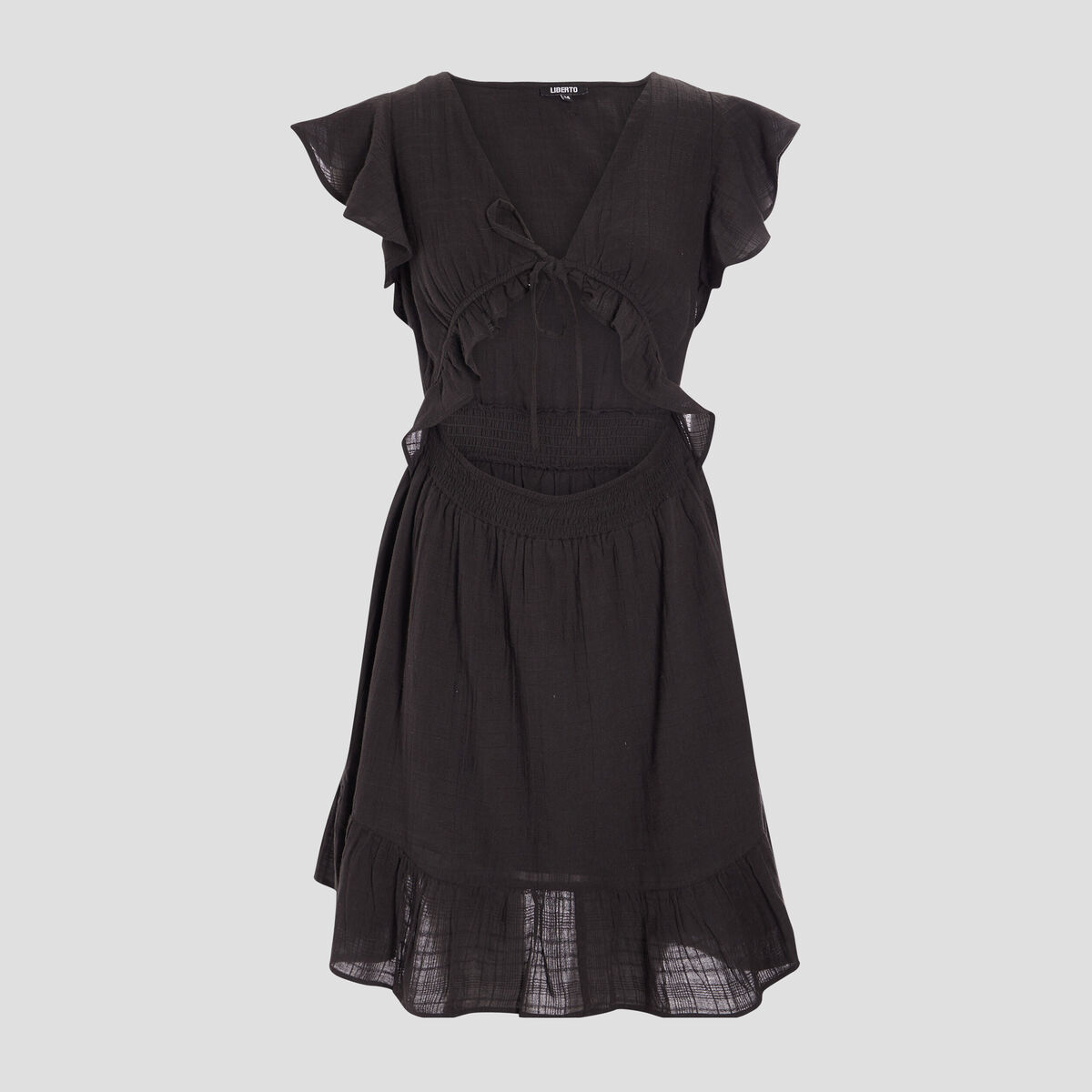 Robe évasée Liberto noir femme