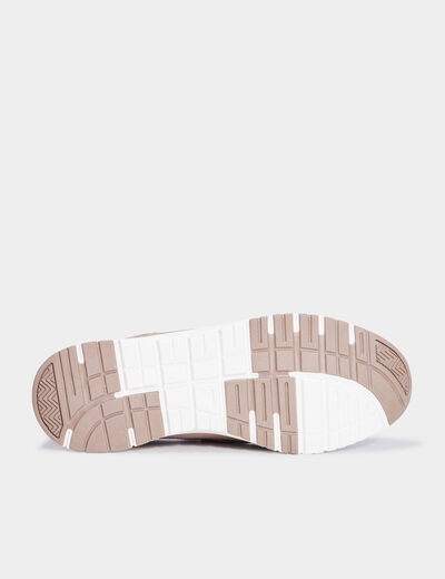 Chaussures bateau à scratchs sable homme