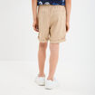 Short cargo regular coton sable garçon