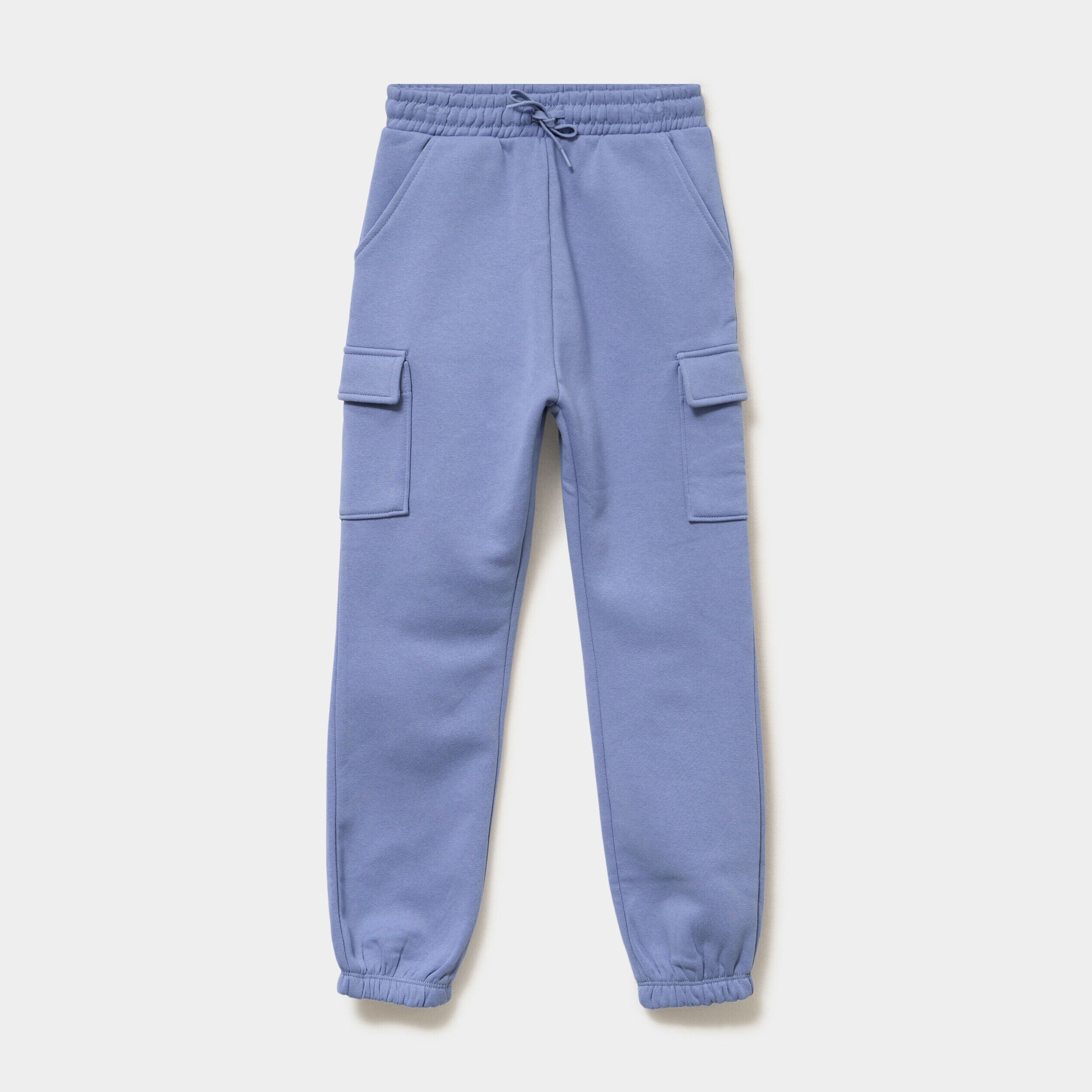 Pantalon de jogging cargo molletonné bleu lavande fille LH