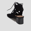 Sandales à talons et lacets Liberto noir femme