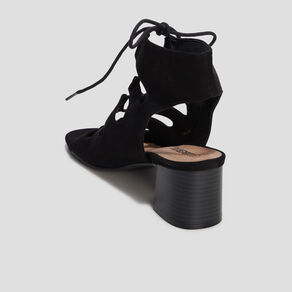 Sandales à talons et lacets Liberto noir femme