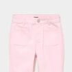 Pantalon bootcut twill 4 poches rose clair fille