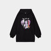Sweat hoodie &Eacute;trange No&euml;l Monsieur Jack noir femme
