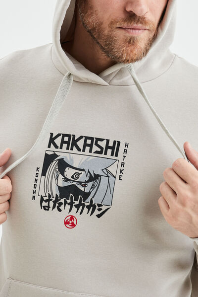 Sweat à capuche hoodie Naruto Kakashi sable homme
